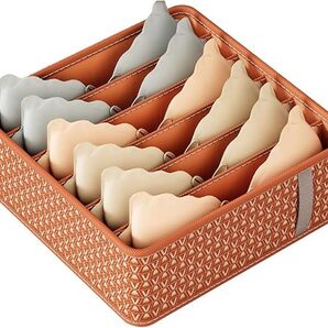 ランジェリー収納ボックス 収納コンテナ 仕切り付き 下着オーガナイザー 収納ボックス 衣類オーガナイザー 下着収納ケース(2個)