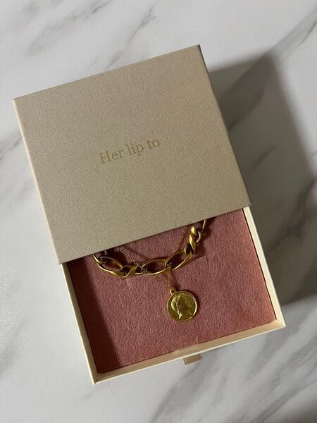 Her lip to Layered Chain Necklace ネックレス