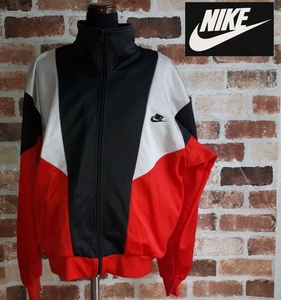 【送料無料】 90s 銀タグ NIKE ナイキ トラックトップジャージジャケット M