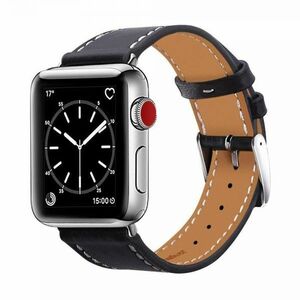 YGG★新品 Apple Watch 合皮 ベルト バンド 黒 ブラック アップルウォッチ 交換 42 44 45 49 9 8 7 6 5 4 3 SE SE2 ウルトラ ultra