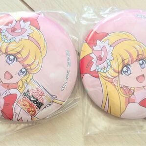 【非売品、新品未開封】キュアミラクル 日清 缶バッジ カップメシ プリキュア 2個セット カップメシ 缶バッジ 日清