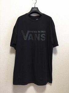 USA古着 Vans バンズ 半袖Tシャツ VANS ロゴTシャツ 半袖Tシャツ 黒 XLARGE