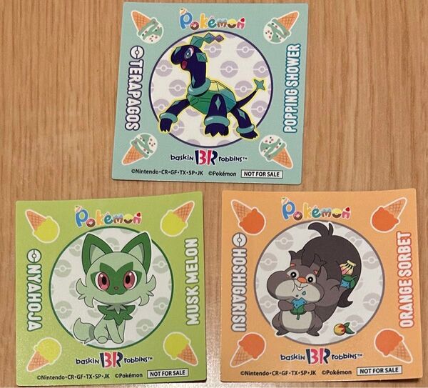 ポケモン サーティワン ステッカー