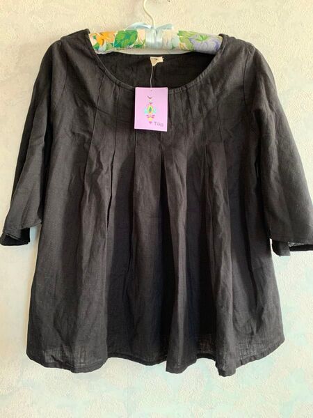 黒木綿チュニック ブラウス 未使用品