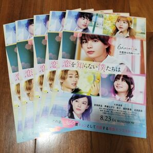 映画 恋を知らない僕たちは フライヤー5枚