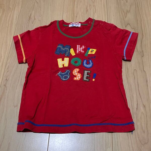ミキハウス ロゴ Tシャツ レトロ 90