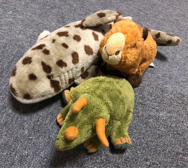 サメ☆恐竜☆カピパラ♪生き物ぬいぐるみ♪セットクーポン消化ポイント消化