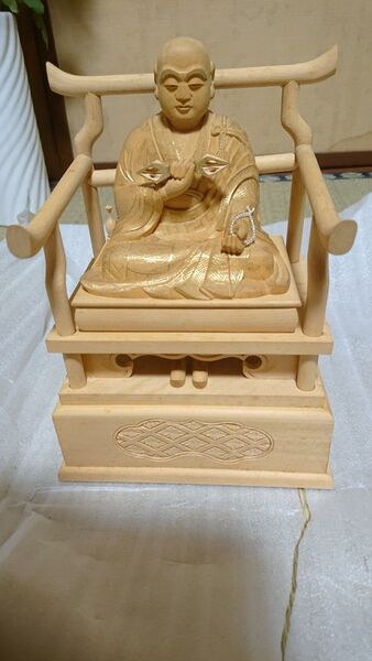 弘法大師座像 3寸 美術品