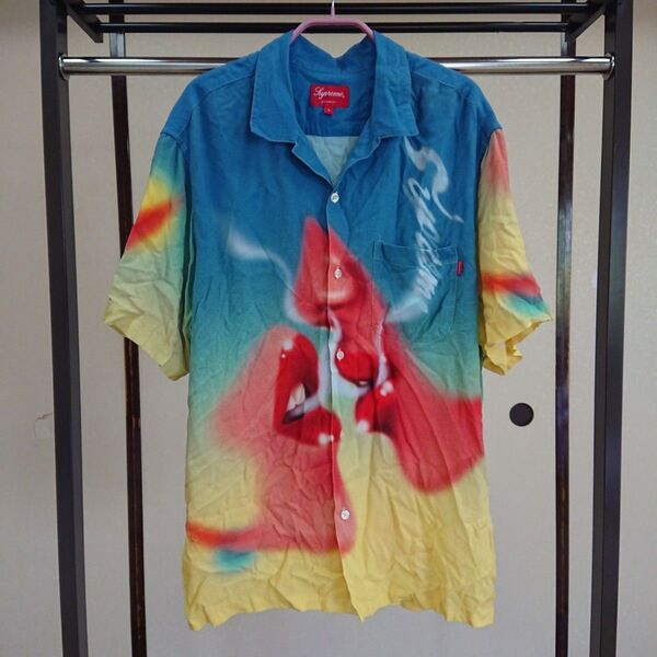 Supreme BLOW BACK 総柄 オープンシャツ L