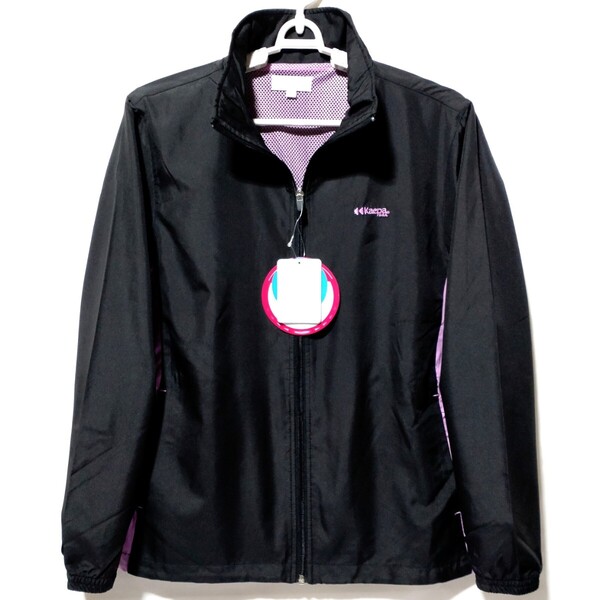 特価/未使用【サイズ=L(レディス)】Kaepa/ケイパ/レディス/裏地メッシュ/撥水/ナイロン/ジャケット/ウインドブレーカー/胸囲=86~94cm/黒