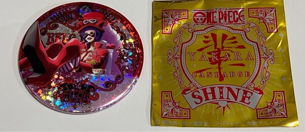 未使用/麦わらストア ジャンプショップ ワンピース 輩 缶バッジ SHINE ベロベティ