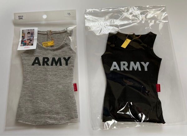 2枚セット SD13 Girl ARMY sleeveless - GrayとBlack