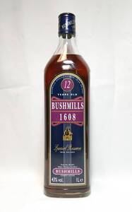 【全国送料無料】BUSHMILLS 1608 Special Reserve 12years old IRISH WHISKEY 43度 1000ml【ブッシュミルズ】