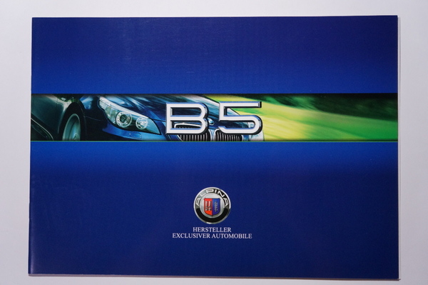 絶版 輸入車カタログ アルピナ ALPINA B5 Supercharge Limousine/V8 4.4 510ps/ABA-RH12/BMW E60 5シリーズ 前期/2005年7月発行