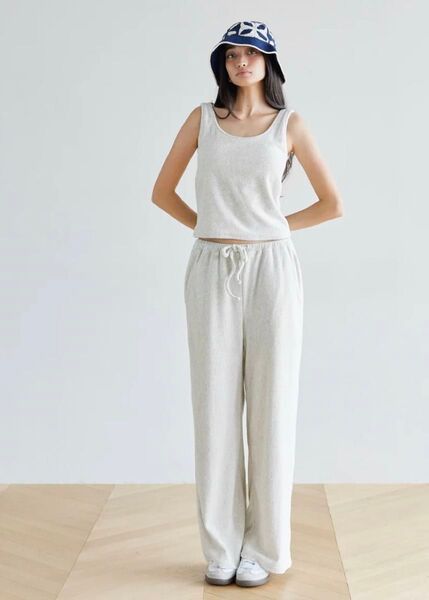 SEA ROOM LYNN Rippleパイルイージーパンツ 新品 S グレー