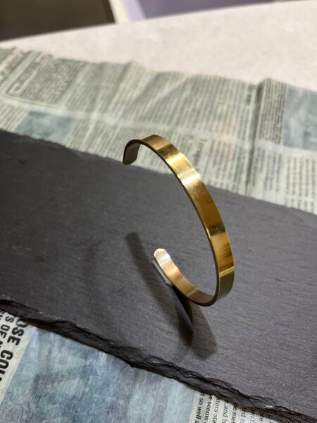 真鍮バングル(平打ち) メンズ ハンドメイド