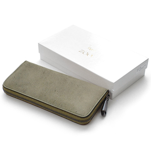 【ブラックフライデータイムセール】【送料込み】【限定】【新品】【税込み】ZOO☆クーズー革☆日本製☆男女兼用☆ラウンドウォレット KH