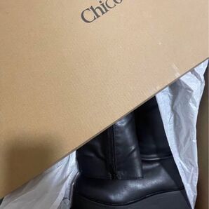 chico 厚底プラットフォームストレッチロングブーツ
