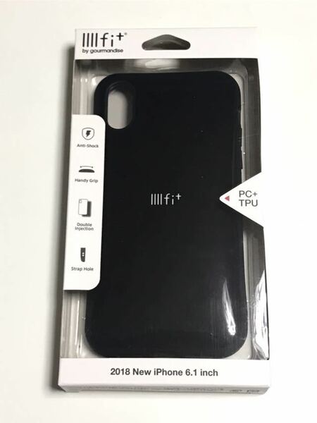 匿名送料込み iPhoneXR用カバー ハイブリッド ケース 黒 ブラック BLACK 新品 iPhone10R アイホンXR アイフォーンXR/BT4
