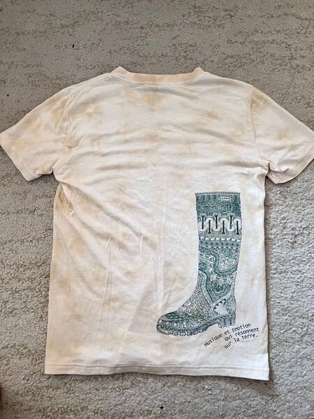 ☆AIGLE エーグル レインブーツ バックプリント Tシャツ サイズXS