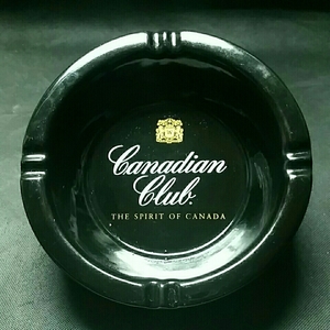 【CANADIAN CLUB】特大★陶器 カナディアンクラブ アシュトレイ 灰皿★ウイスキー ブランデー ウォッカ ビール 看板 好きに！