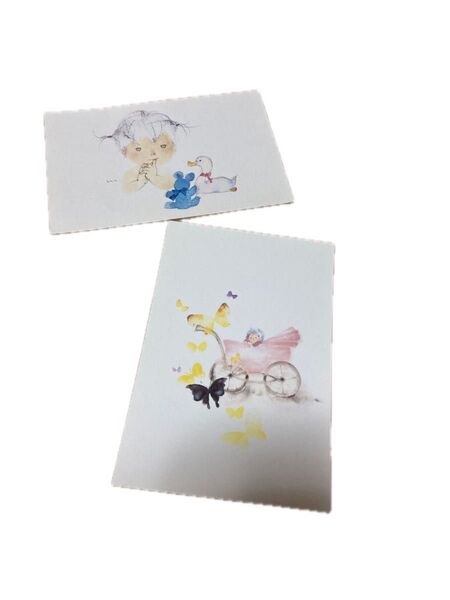 ちひろさんの絵葉書(昭和レトロ)