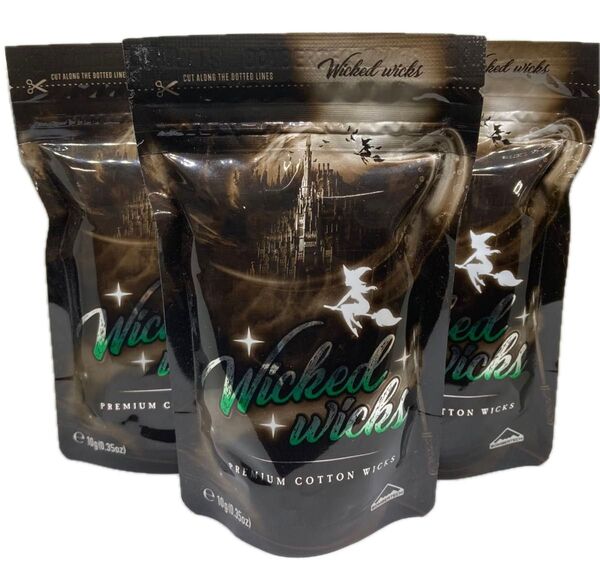 ベイプ用 Wicked Wicks Premium Organic Cotton 3個入り正規品
