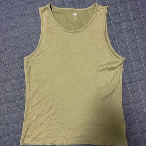 H&M グリーン タンクトップ Lサイズ