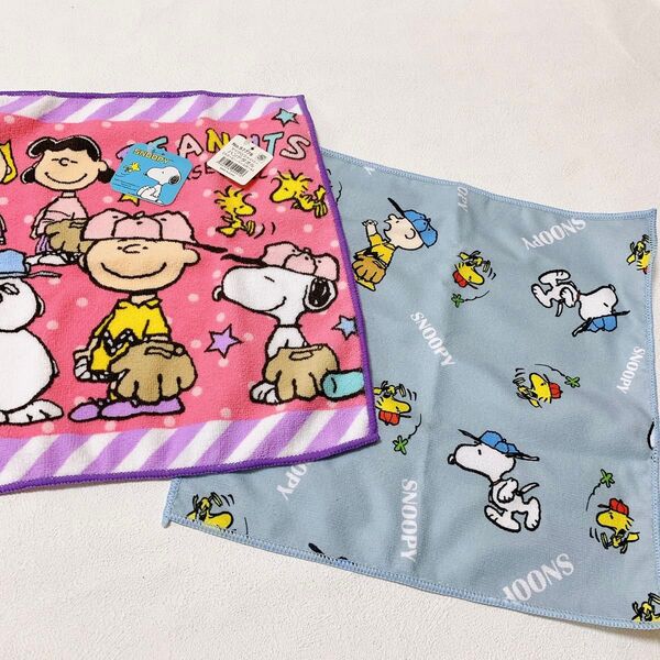 【新品】スヌーピー ハンドタオル ハンカチ 35×34 2枚セット