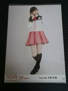 太野彩佳　NGT48　公式・生写真　研究生　新品　未使用　生写真　希少品　入手困難　【管理YF-NGT48-N3】