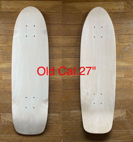 無塗装DIY用スケボーデッキ OLD CAL.27インチ