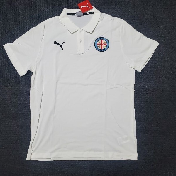 新品 プーマ サッカーポロ メルボルン・シティ ポロシャツ 白 半袖Tシャツ サッカー トレーニング australia M