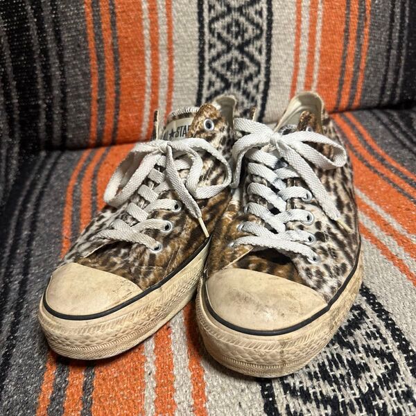 激レア 90s converse all star レオパード 9.5 スニーカー CONVERSE