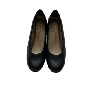 FIRSTCONTACT 軽量 抗菌 ウェッジソールパンプス ブラック 24cm 日本製 4.5cmヒール