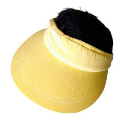 未使用品 サンバイザー サイズ56 帽子 ハット キャップ イエロー