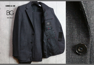 Новая коммерция BG Great Classic Model Wool Tweed Suit Black 50 000 Yen/Comme CA ISM/BIJI 2