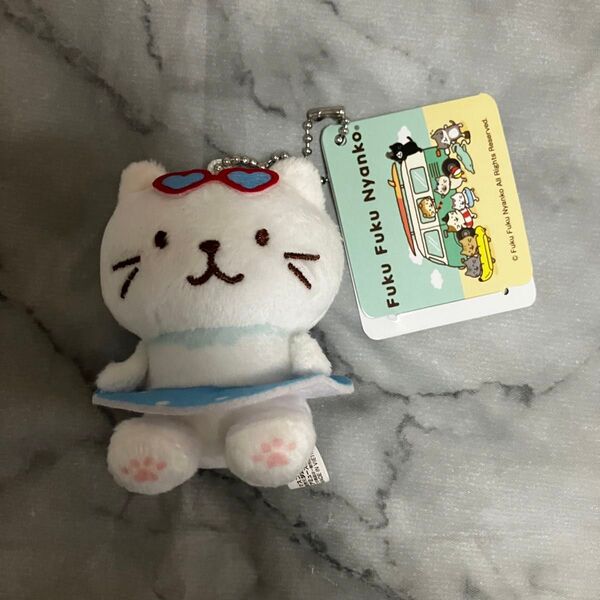 Fuku Fuku Nyanko マスコットキーチェーン マリン しろたまちゃん ふくふくにゃんこ