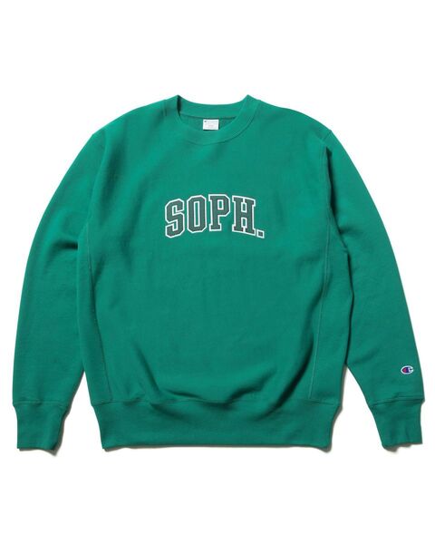 新品未使用 SOPH. Champion REVERSE WEAVE CREWNECK SWEAT GREEN M スウェット