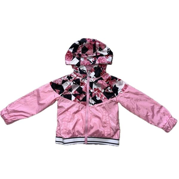 ジャンパー 上着 シャカシャカ NIKE ナイキ 花柄 ピンク 女の子 3T 92-98㎝