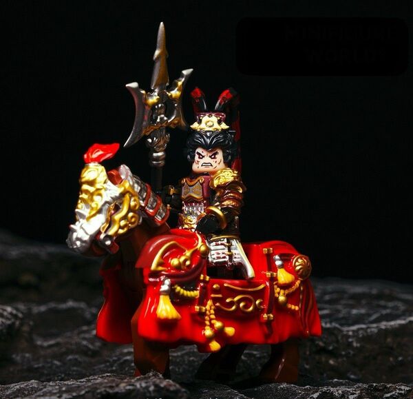 レゴ互換 三国志 呂布+ 赤兎馬 人形 フィギュア ミニフィグ ブロック