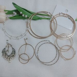ゴールド パール ピアス アクセサリー セット