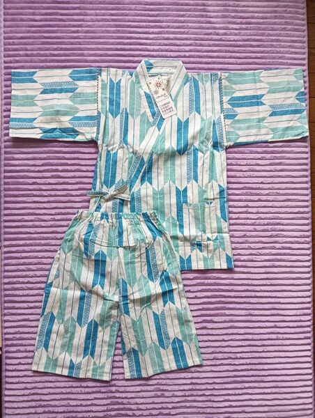 サイズ160cm 甚平 矢絣 スクール 男児 お祭り 花火大会 新品 未使用品