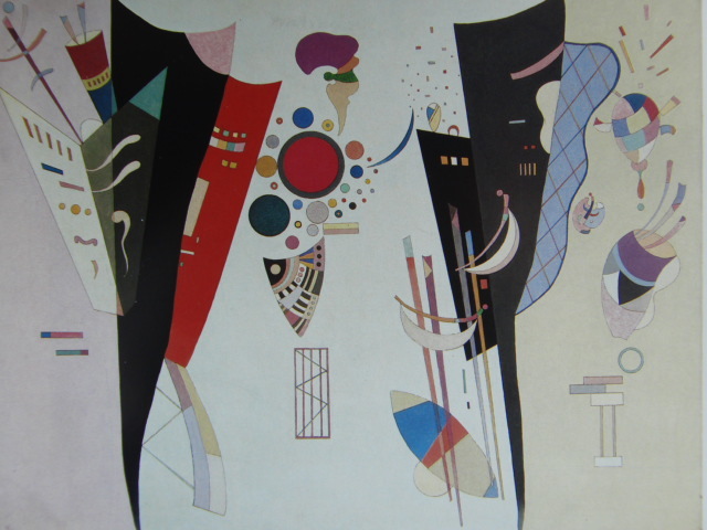 Kandinsky, gegenseitige Korrespondenz, Aus einem seltenen Kunstbuch, Guter Zustand, Brandneuer, hochwertiger Rahmen/Rahmen, Porto inklusive, Malerei, Malerei, Ölgemälde, Abstraktes Gemälde