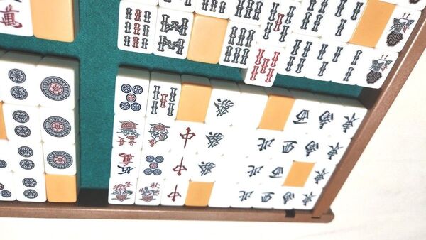 赤牌有り まーじゃんぱい 麻雀一式 点数棒 麻雀牌セット 麻雀牌 一式 マージャンパイ 麻雀牌一式 赤牌入り 点棒 麻雀セット