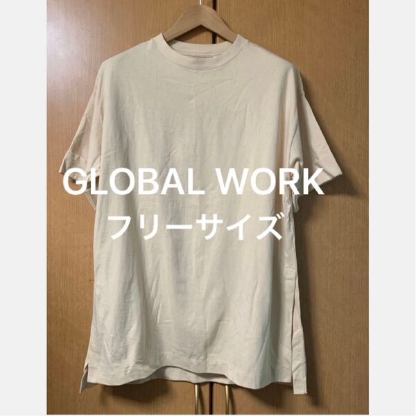 Yフし・GLOBAL WORK Tシャツ カットソー 白 ホワイト