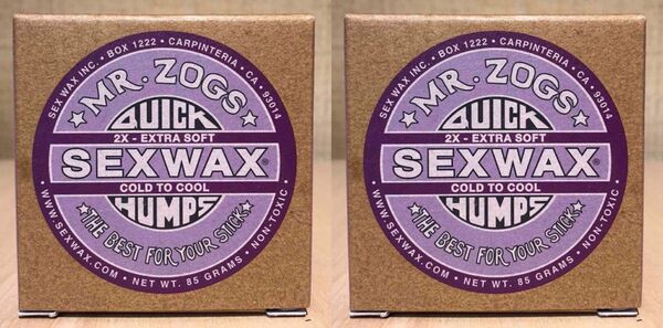 セックスワックスクイックハンプス*冬 2Xパープルラベル2個 SEXWAX