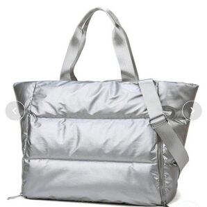 MAISON BREEZE ダッフルキルティングPUレザーショルダーバッグ