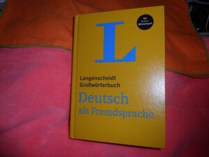 Langenscheidt Grosswoerterbuch Deutsch Als Fremdsprache - Mondolingual German Dictionary