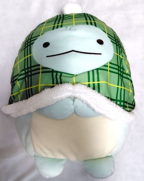 すみっコぐらし チェックずきんぬいぐるみXL とかげ