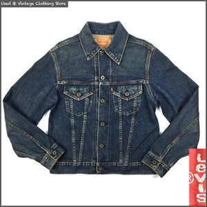 即決★リーバイス 70504-00★メンズ38 デニムジャケット Levis 日本製 USED LOOK 加工 90s 70504 ジージャン Gジャン アメカジ